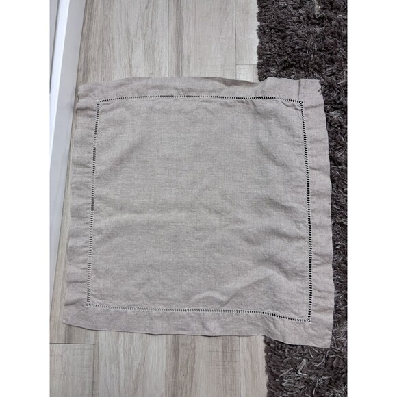 Pottery Barn Napkins Wide Hem Cotton 20 x 20” Charcoal Gray Set of 14 - Picture 5 of 5